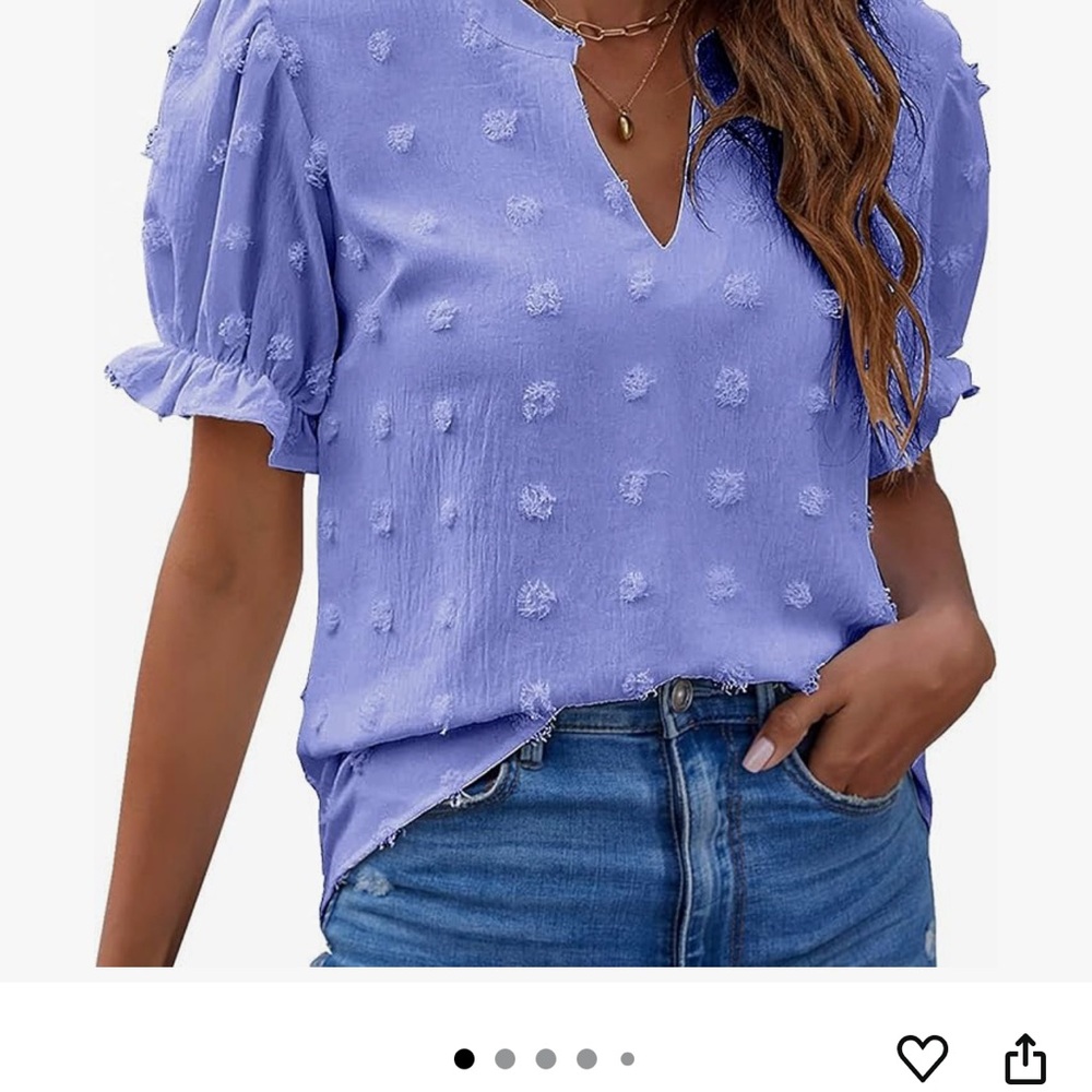 Blooming Jelly puff sleeve polka dot top - NWT